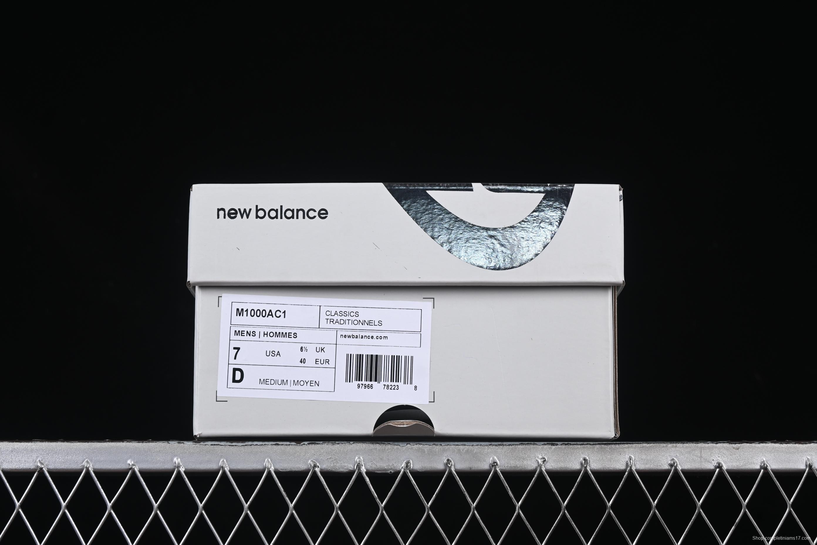 New Balance 1000 Series Retro Dad Style Low-Top Casual Running Shoes - M1000AC1