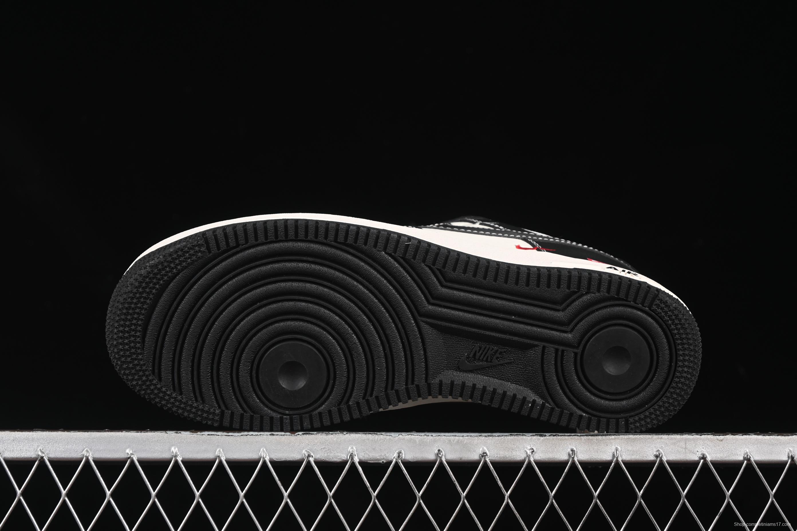 Nike Air Force 1 '07 Low Supreme Casual Sneakers in Beige Black - HH7518-053