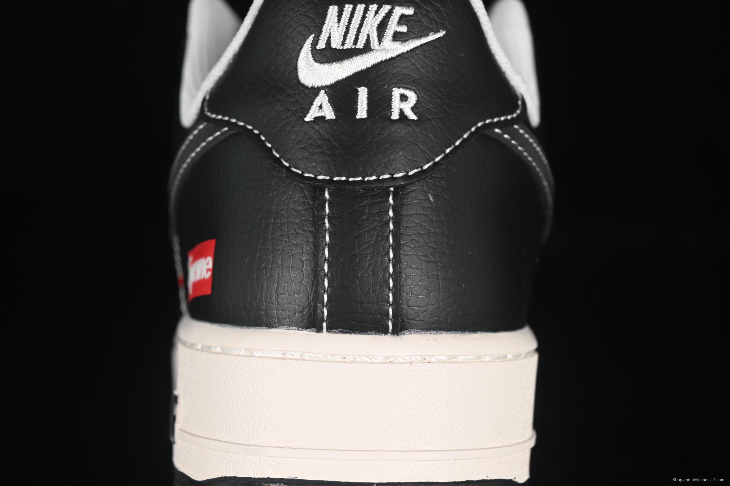 Nike Air Force 1 '07 Low Supreme Casual Sneakers in Beige Black - HH7518-053