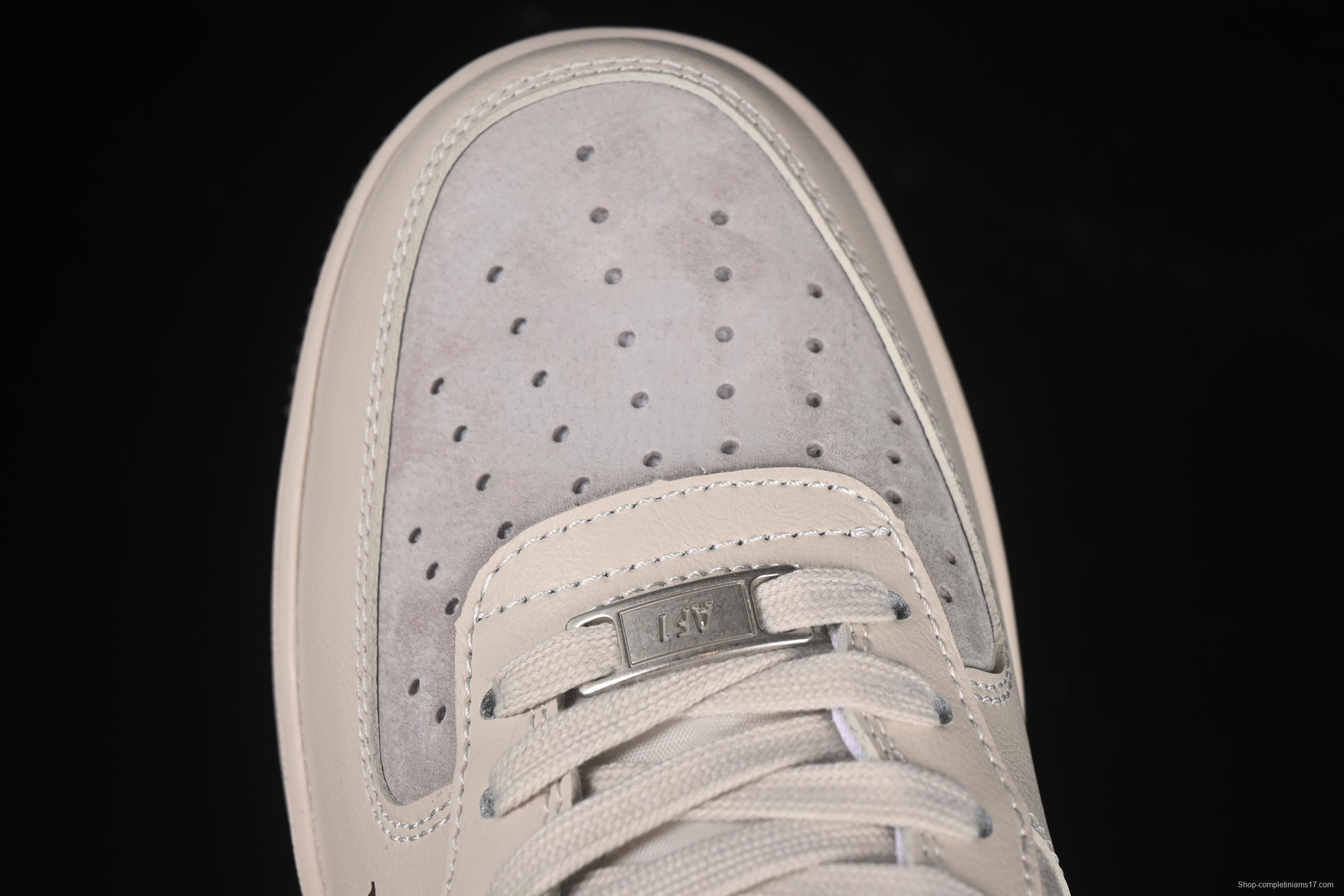 Nike Air Force 1'07 Low LV Collaboration Tan Brown Red Sole Casual Sneakers - XX3168-129