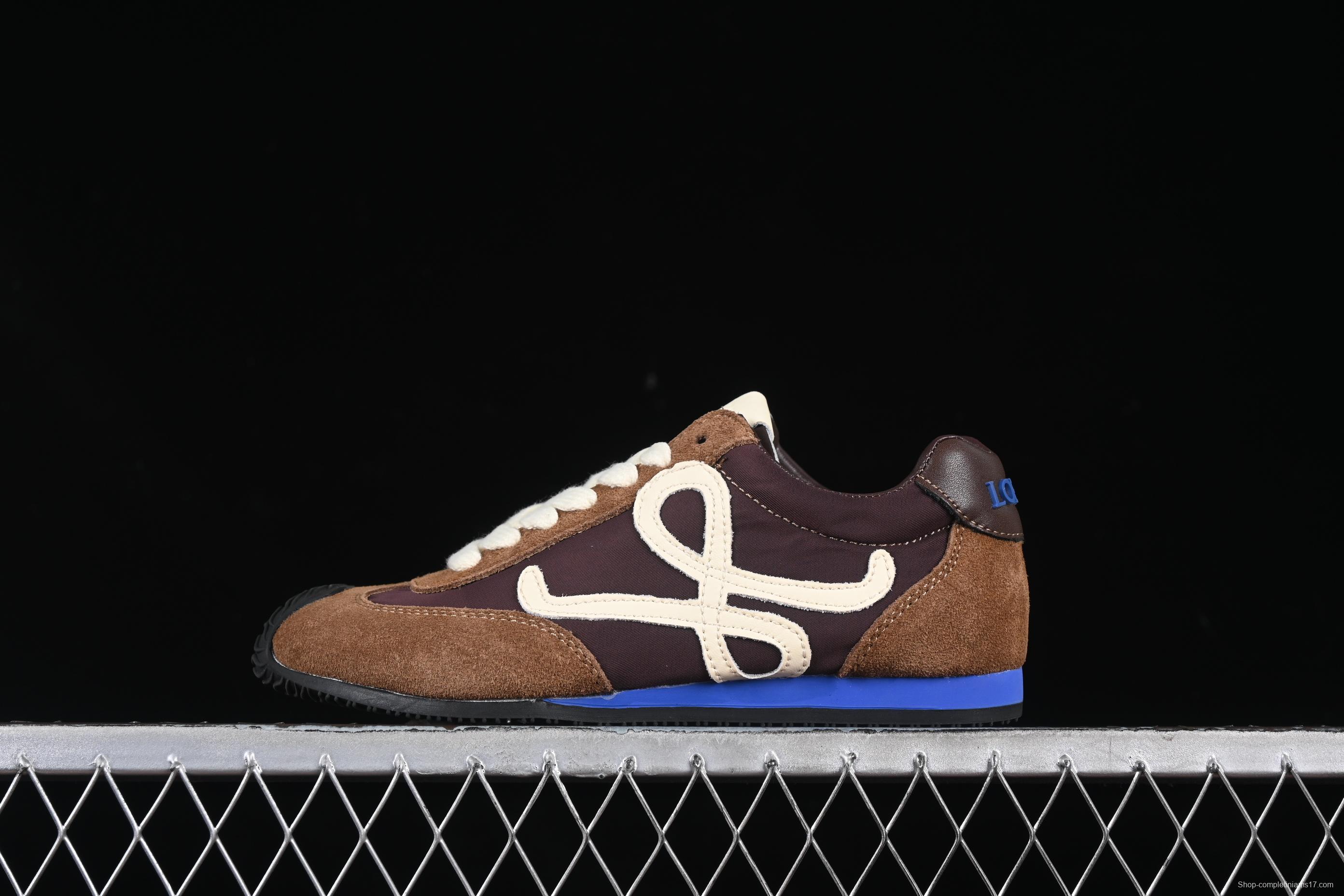 Loewe Ballet Runner 2.0 Sneakers Retro Style Casual Training Shoes - BROWN