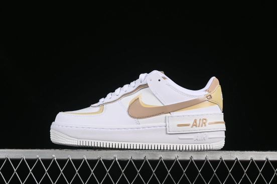 Nike Air Force 1 Shadow Low-Top Sneakers with Lightweight EVA Midsole and Anti-Slip RB Rubber Outsole - DZ1847-111