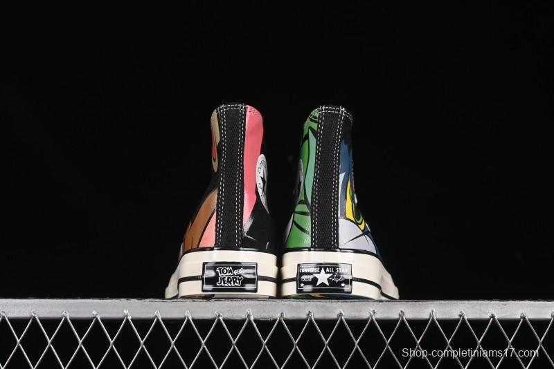 Converse Chuck Taylor All Star 1970s High Top Canvas Sneakers with Tom and Jerry Design - A15110C