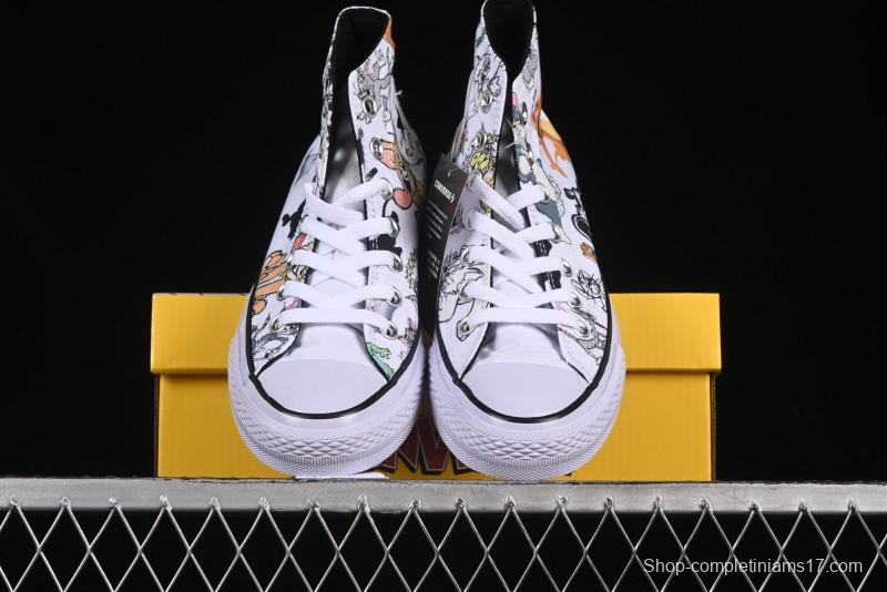 Converse All Star High Top Casual Sneakers with Tom and Jerry Theme - A15112C