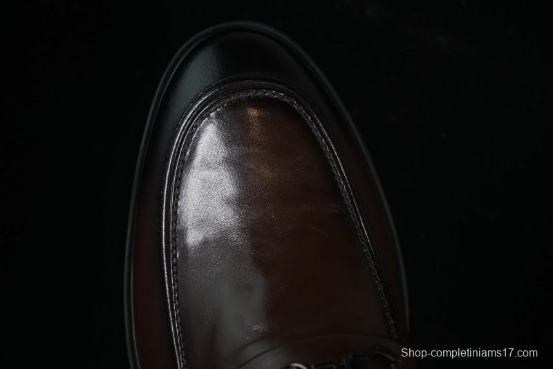 ECCO London Collection Slip-On Business Men's Leather Shoes with Wide Toe Design and Innovative Sole - 61160801002