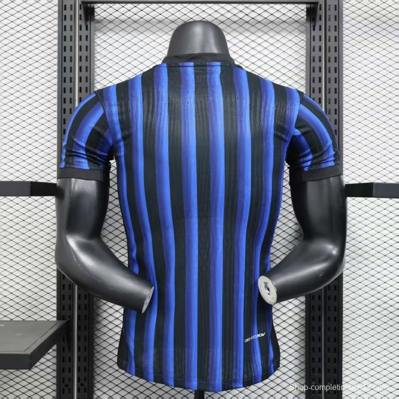 Player Version 25/26 Inter Milan Home Jersey Without Sponsor
