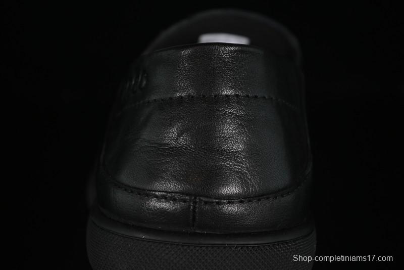 ECCO Soft Moc Summer Genuine Leather Breathable Slip-On Driving Shoes - 63516801001