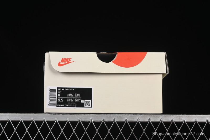 Nike Air Force 1 '07 Low Supreme Collaboration Green Camo Swoosh Casual Sneakers - KK1988-069