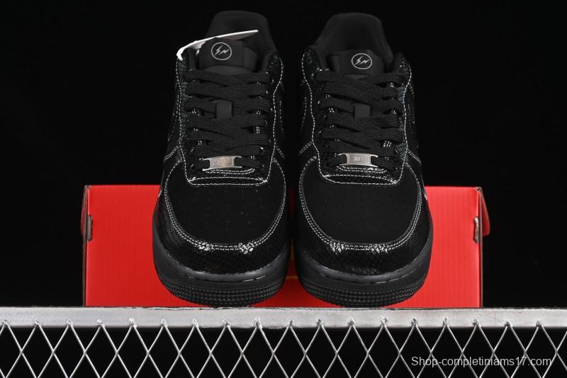 Nike Air Force 1'07 Low Lightning Collaboration Black Snake Scale Casual Sneakers - SC9207-529
