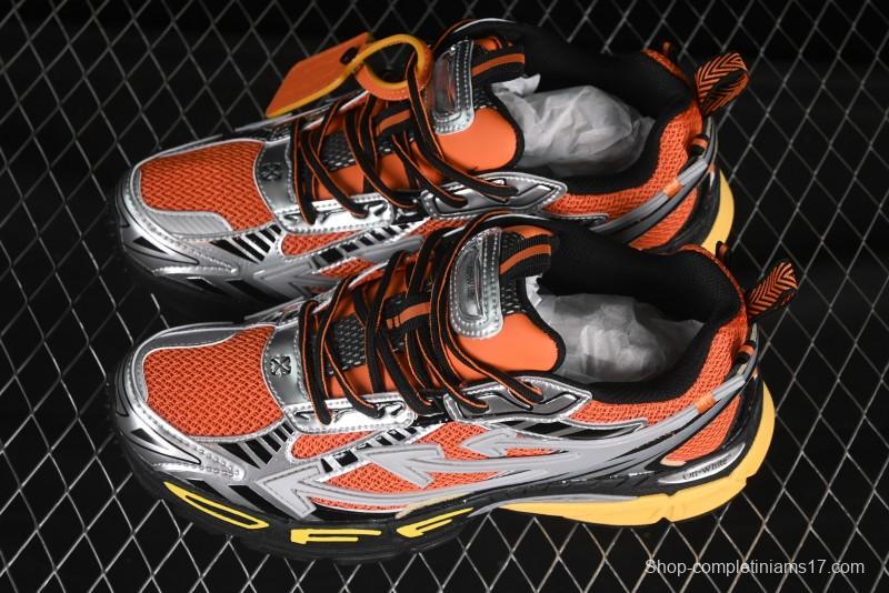 Off-White Be Right Low-Top Lifestyle Sneakers in Grey Orange - X.E5