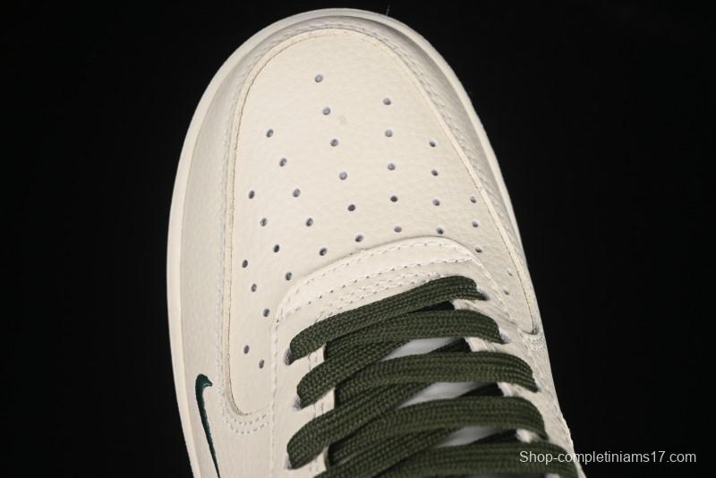 Nike Air Force 1 '07 Low Supreme Collaboration Green Camo Swoosh Casual Sneakers - KK1988-069