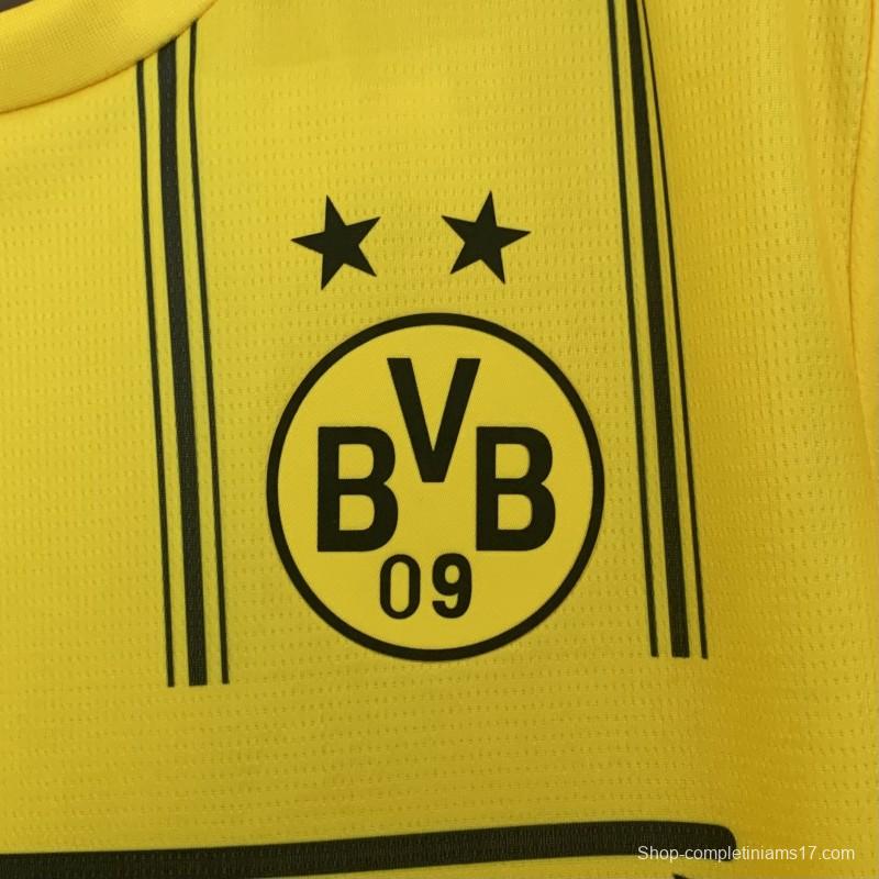 25/26 Borussia Dortmund Yellow with One Piece Design Jersey