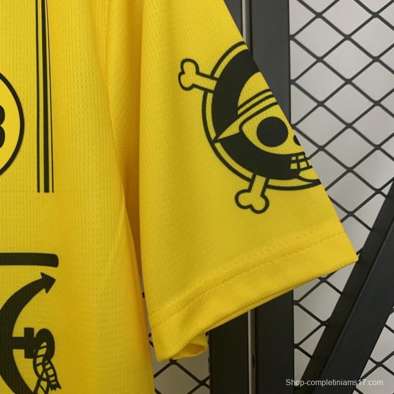 25/26 Borussia Dortmund Yellow with One Piece Design Jersey
