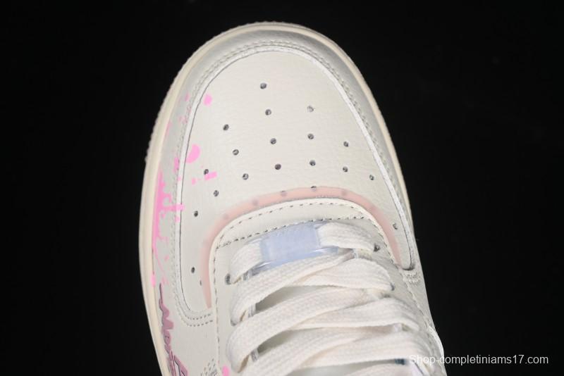 Nike Air Force 1'07 Low Pink and Blue Love Limited Edition Casual Sneakers - CW1574-058