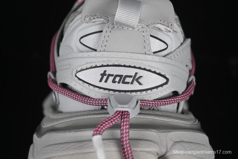 Balenciaga Track Sneaker Tess s.Gomma Res BI ALV/TIS EFF NUBUK/TIS E Waterproof Running Shoes - WTRHK1013