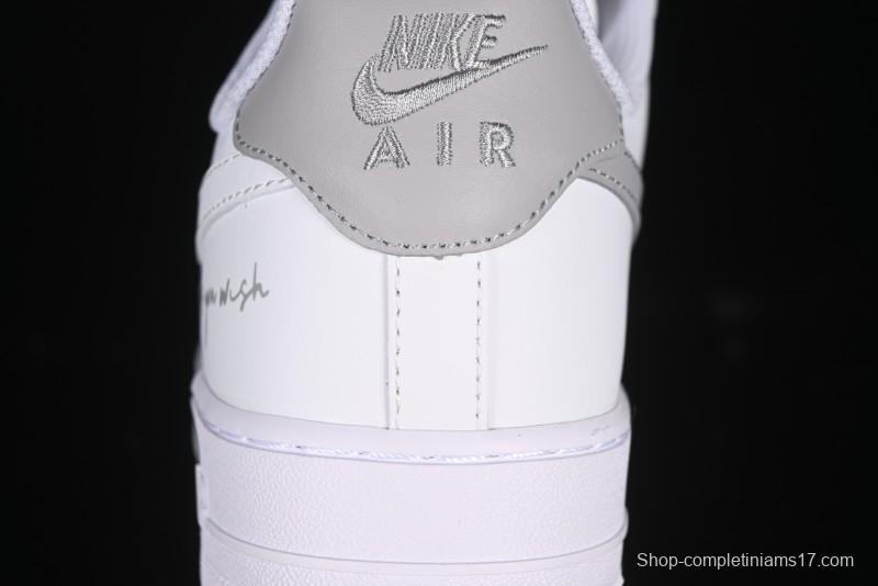Nike Air Force 1 '07 Low Custom Official Hot Style 2D Theme White Gray Spray Paint Casual Sneakers - CW2288-111