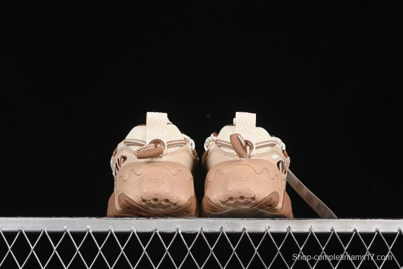 Fila Heritage Fluid Cat Paw 5.0 Retro Dad Shoes with Lace-Up Design - F12W442115FAS