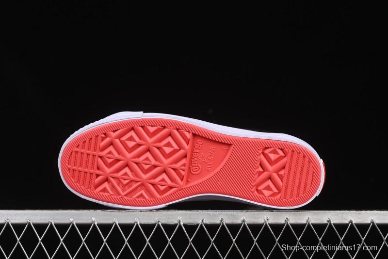 Converse One Star Low Top Casual Sneakers with Hello Kitty Collaboration - Pink Star and Embroidered Bow Design - 163904C