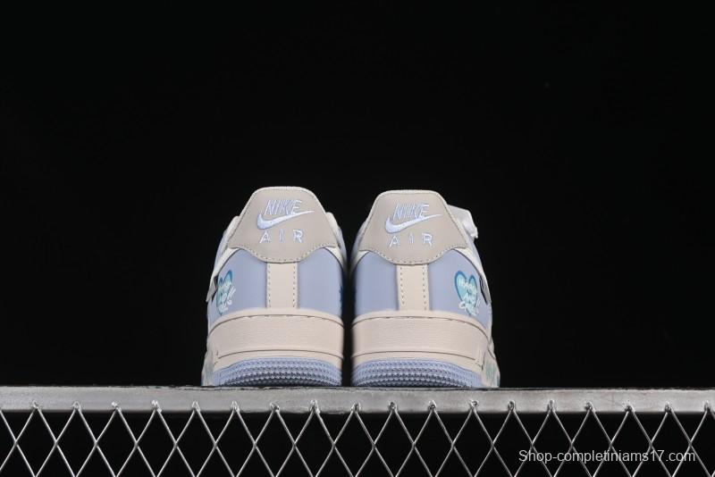 Nike Air Force 1'07 Low "Blue Star Love" 520 Series Limited Edition Casual Sneakers - DB3301-991