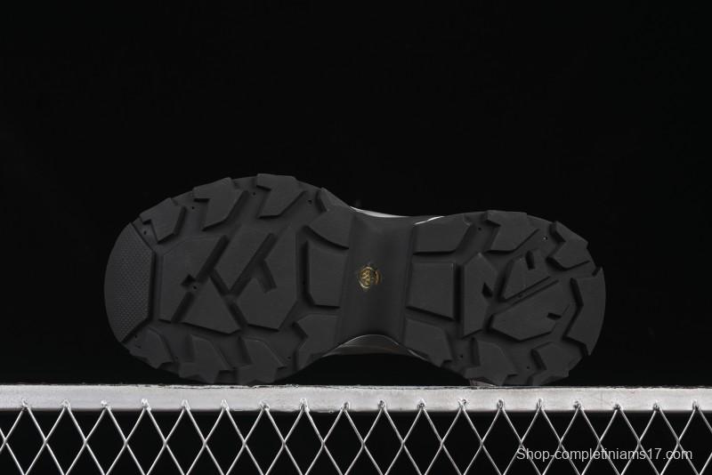 GG-CC 25ss New Platform Chunky Sneakers with 7CM Height Increase and Irregular Design - 668-2 Black