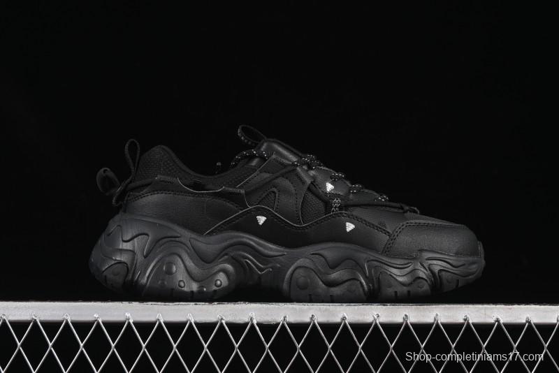 Fila Heritage Fluid Cat Paw 5.0 Retro Dad Shoes with Lace-Up Design - F12M412105FBK