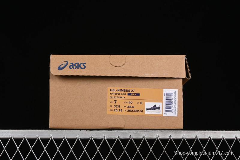 Asics Gel-Nimbus 27 Retro Breathable Casual Shoes with Cushioning for Men - 1011B956-500