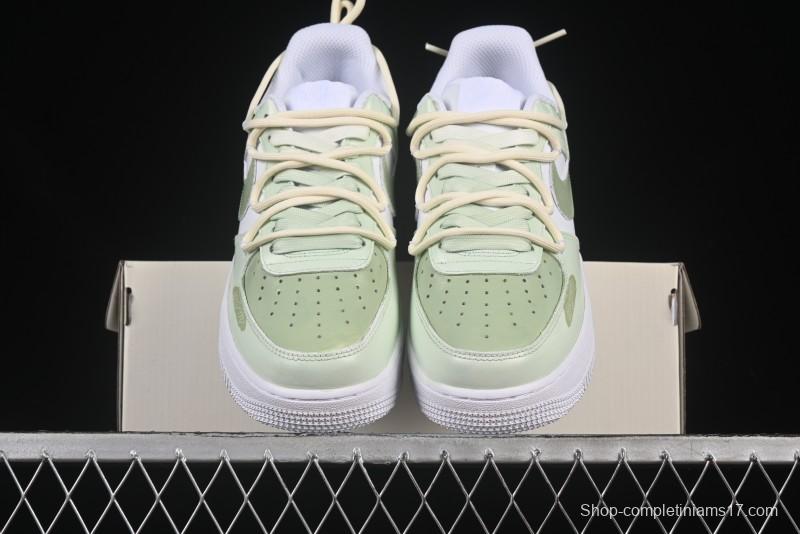 Nike Air Force 1'07 Low "Green Love" 520 Limited Edition Casual Sneakers with Small Green Heart Design - DH2920-111