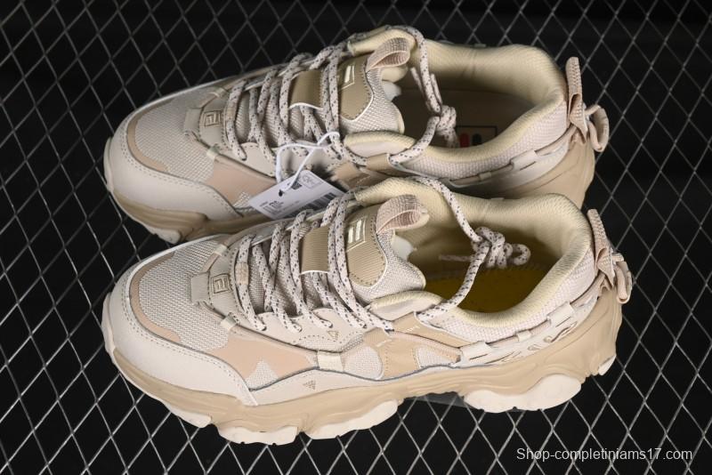 Fila Heritage Fluid Cat Paw 5.0 Retro Dad Shoes with Lace-Up Design - F12M412105FOS