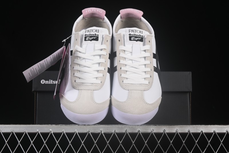 Onitsuka Tiger Mexico 66 Low-Top Leather Sneakers for Casual Running - 1183C380-100