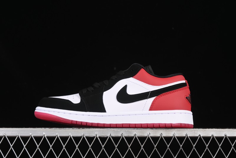 Nike Air Jordan 1 Low "White Black Gym Red" Retro Casual Sneakers - IB8971-106