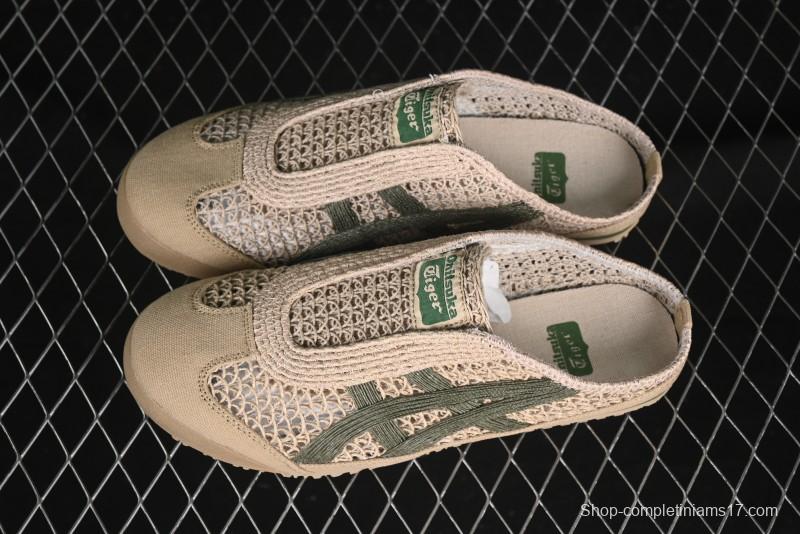 Onitsuka Tiger Mexico 66 Sabot Slip-On Sneakers with Breathable Mesh Upper - 1183C123-252