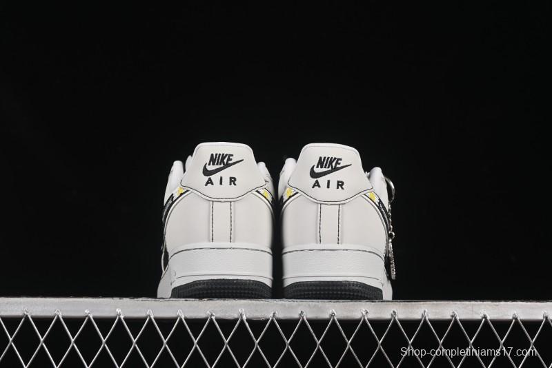 Nike Air Force 1'07 Low GD Collaboration Chrysanthemum Swoosh Casual Sneakers - DF0188-055