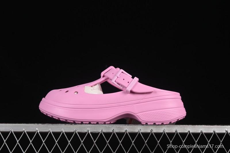 Crocs Mary Jane Classic Simple Casual Beach Clog Sandals - B.D4