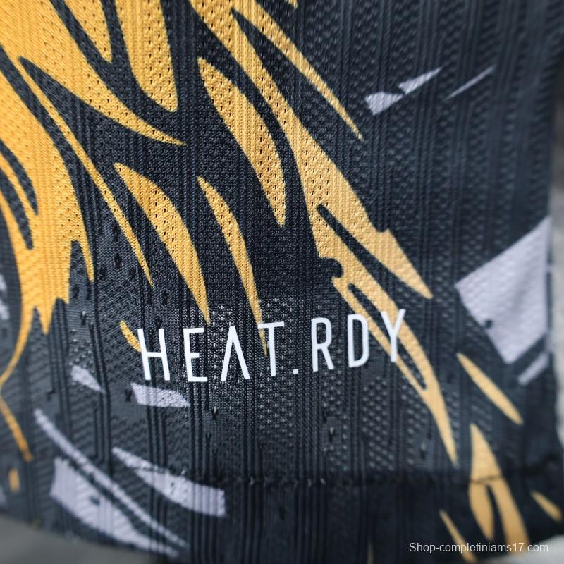 Player Version 25/26 Liverpool Dark Grey with Golden Phoenix Pattern Jersey