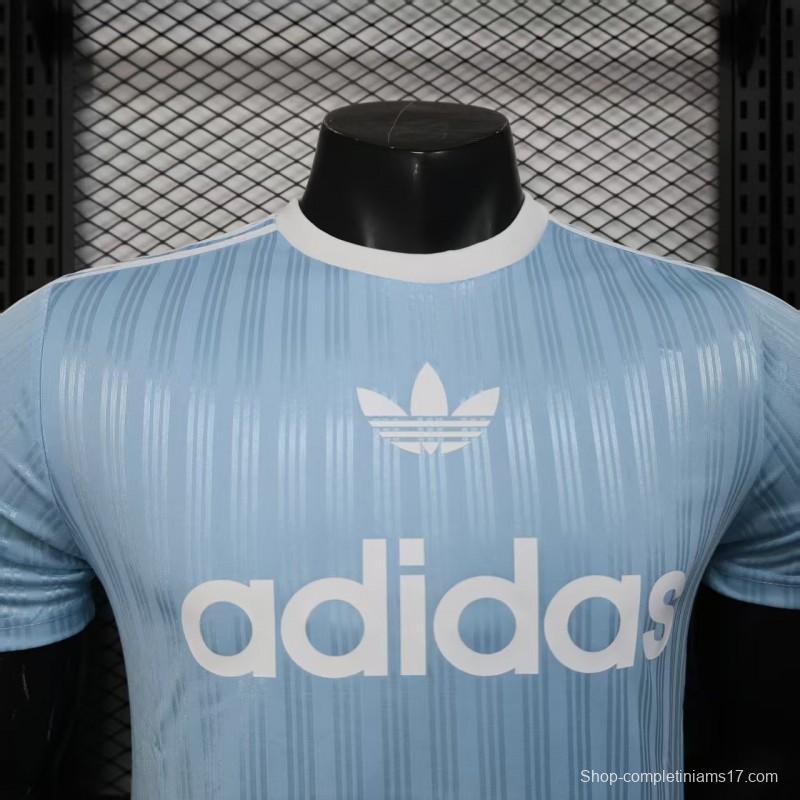Player Version 2025 Adidas Original Light Blue T-Shirt