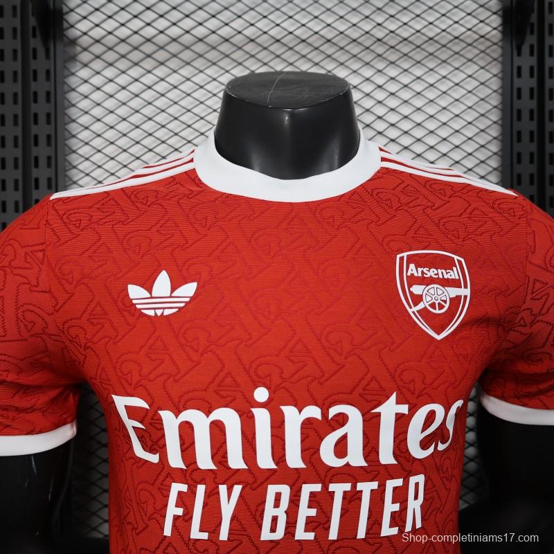 Player Version 25/26 Arsenal Red Pre-Match Special Jersey