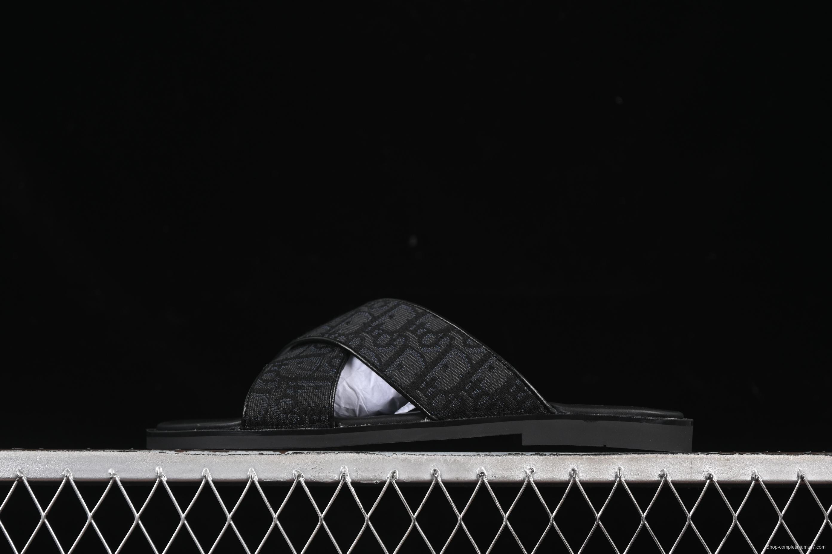 Dior Alias Oblique Summer Men's Lace-Up Casual Sandals with Cross-Strap Design - 3SA126ZSA