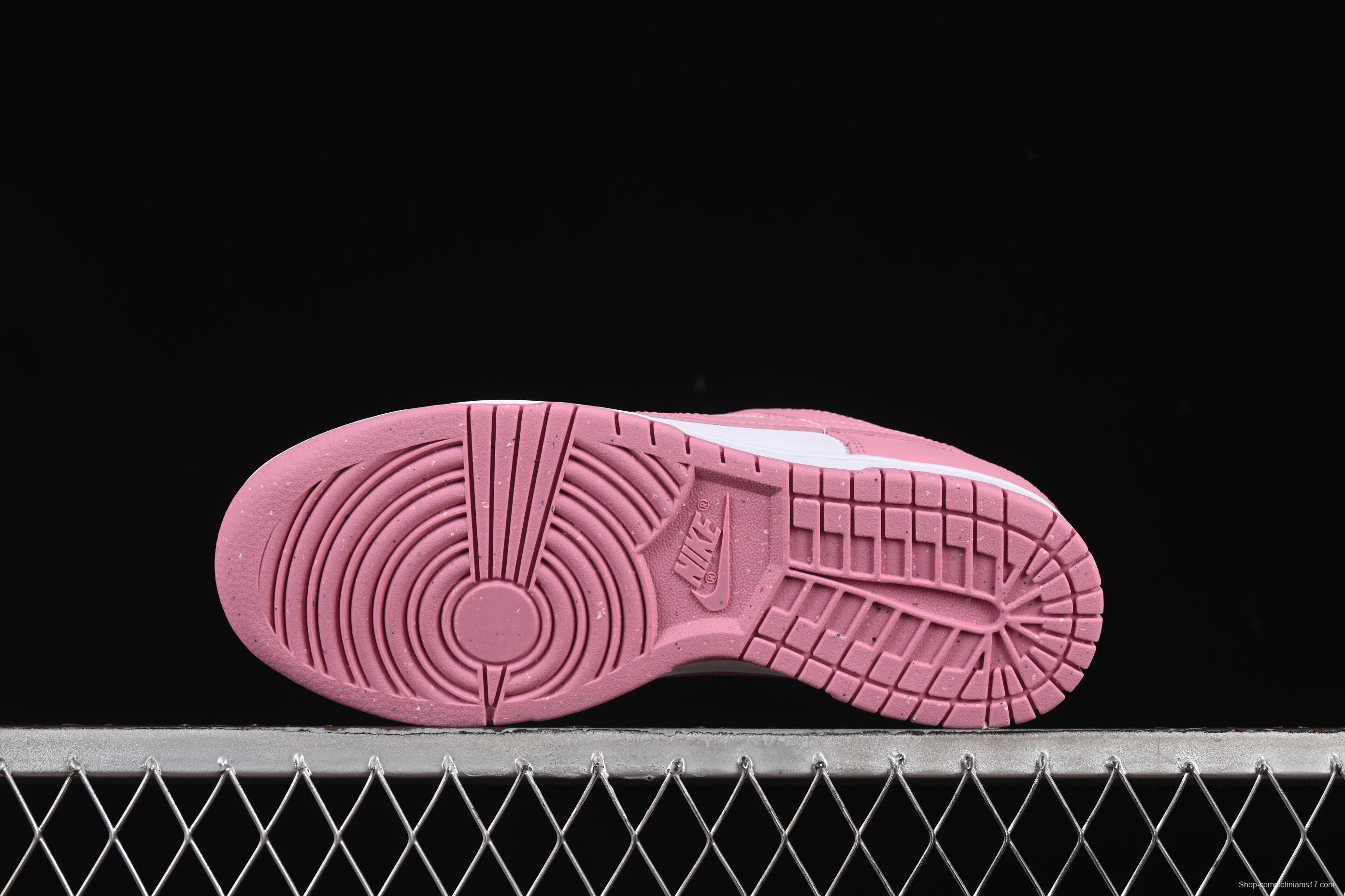 Nike Dunk Low White Pink Low-Top Casual Skate Shoes - DD1873-112