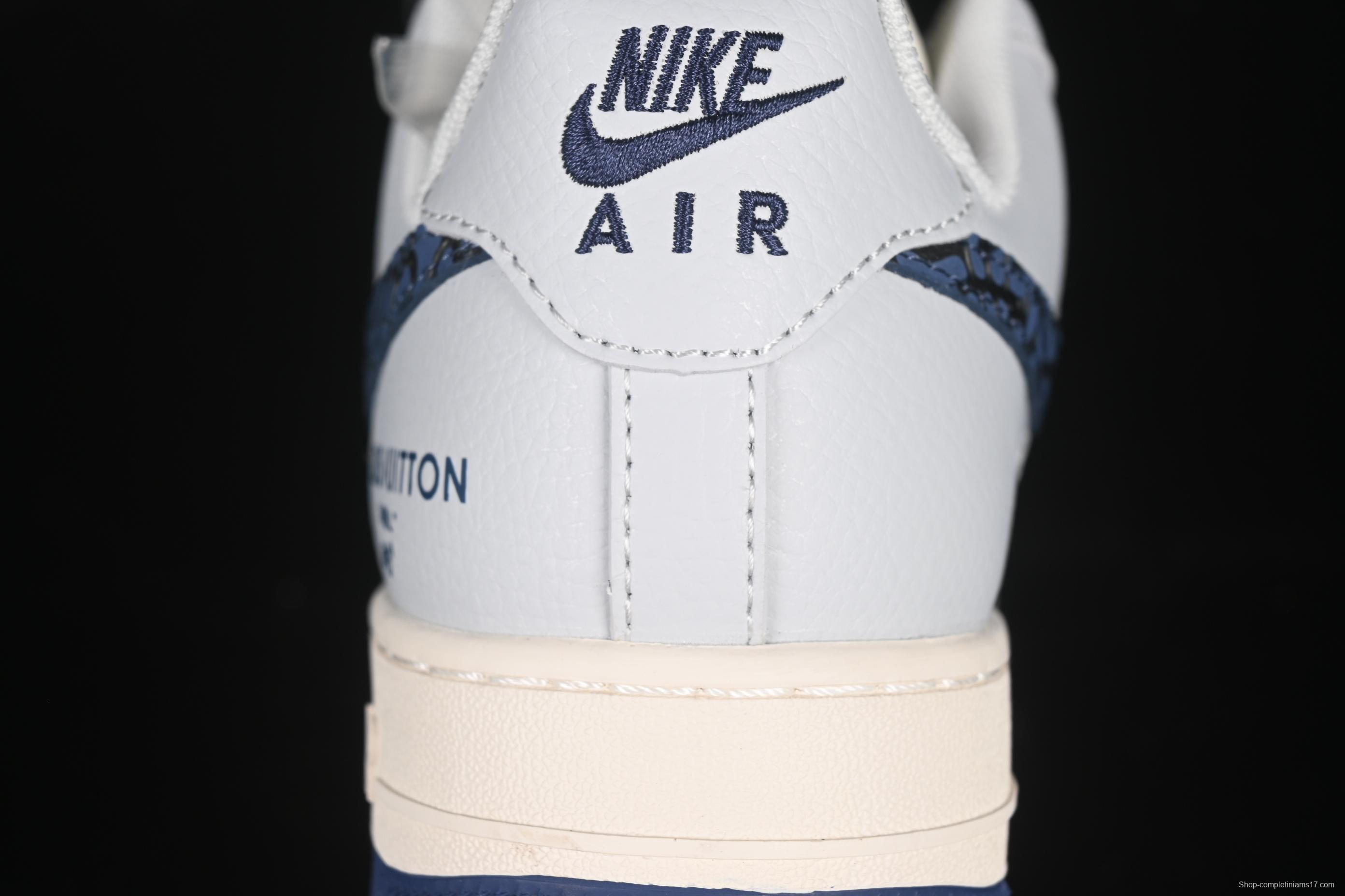 Nike Air Force 1 '07 Low LV Collaboration Blue Stone Grain Casual Sneakers - JJ2508-701