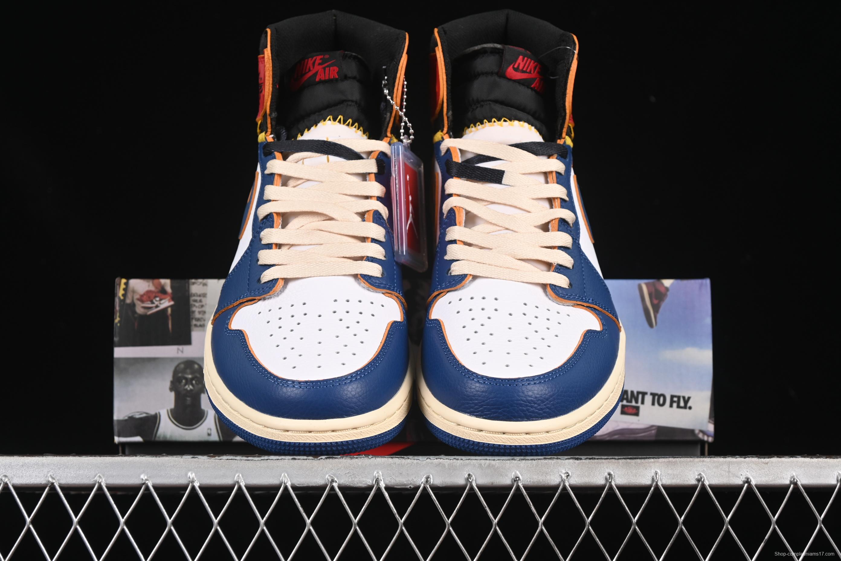 Nike Air Jordan 1 x Union AJ1 Limited Edition Deconstructed Patchwork Basketball Shoes - BV1300-146