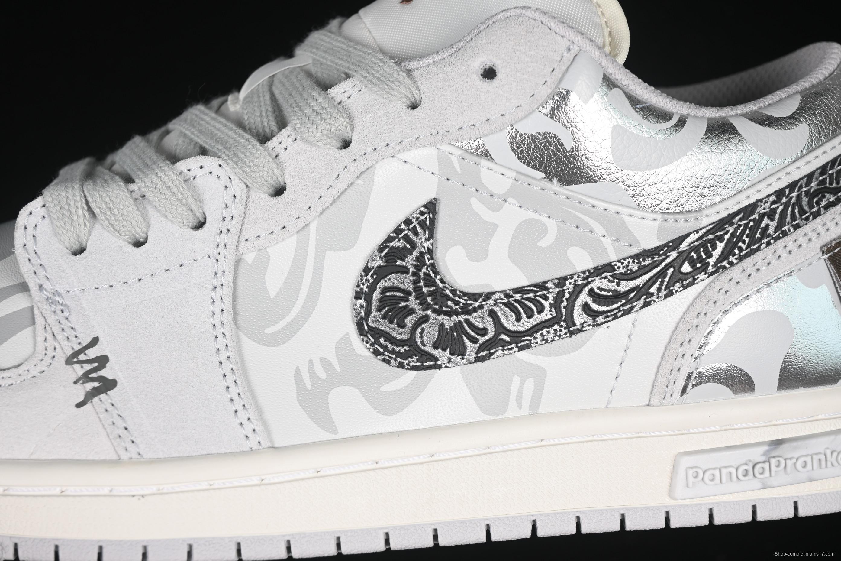 Nike Air Jordan 1 Low AJ1 Panda Mischief CNY Playful Dragon Low-Top Casual Sneakers - HF1567-200