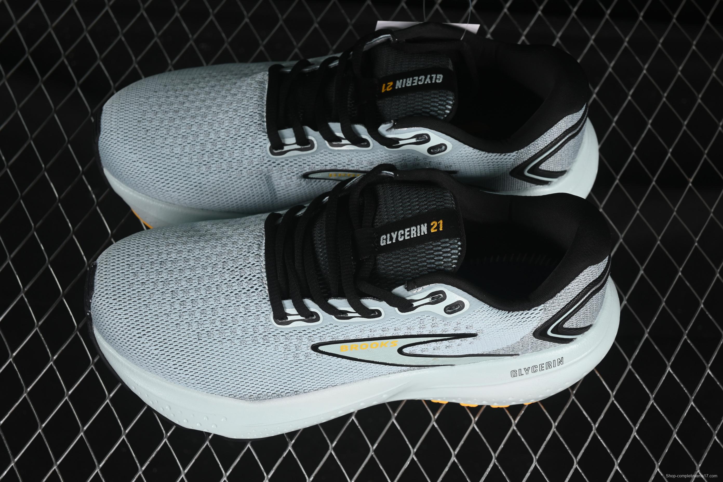 Brooks Glycerin 21 Cushioned Marathon Nitrogen Running Shoes - 1104191D420