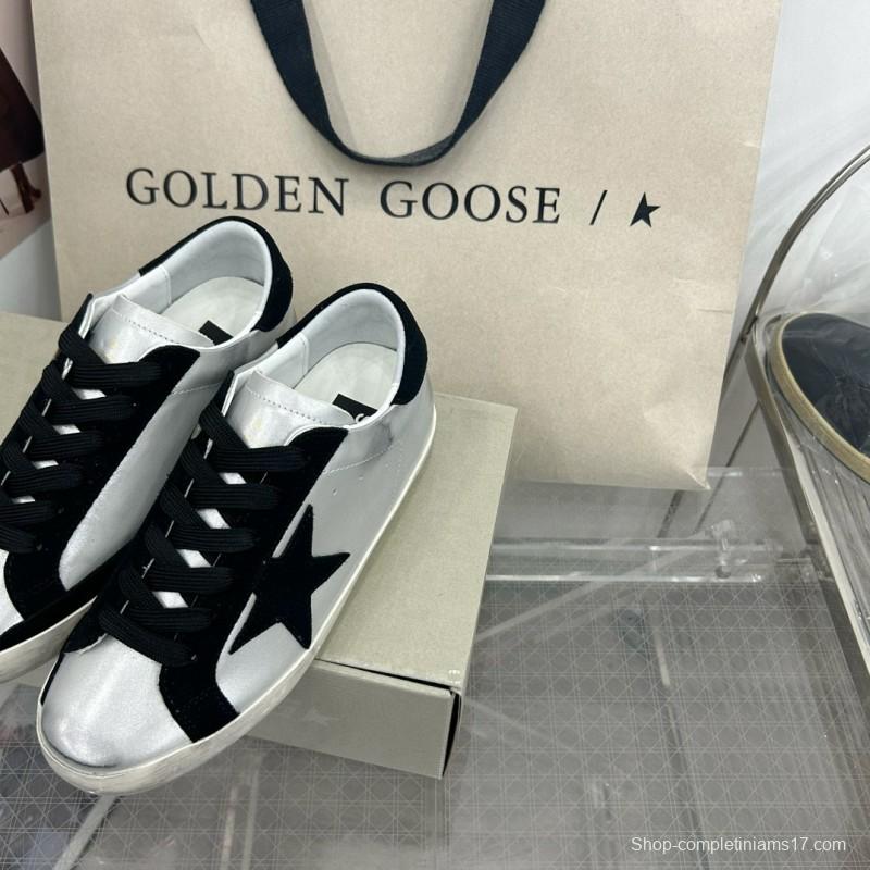 2025 Unisex GGDB White Black Leather Sneakers