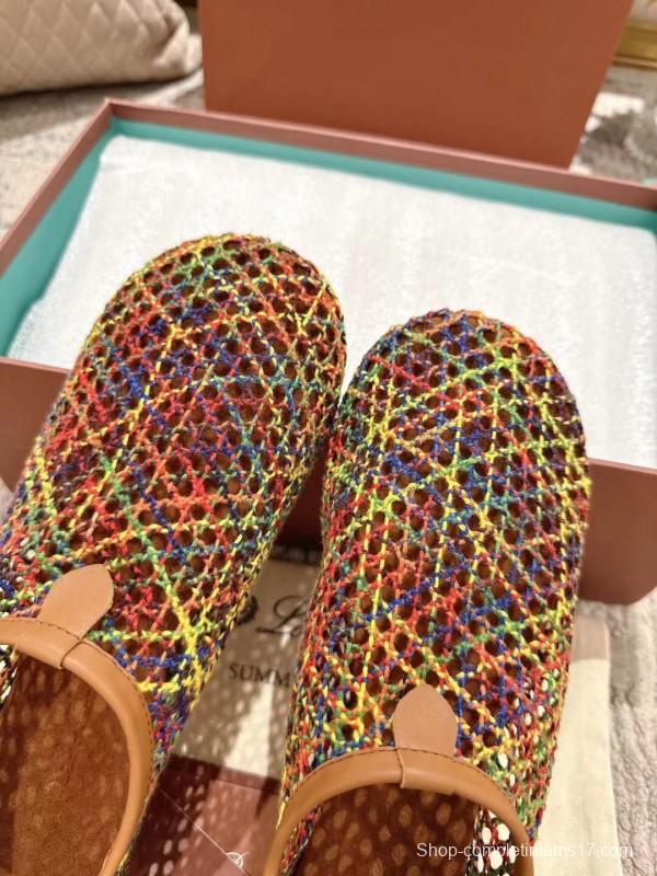 2025 Women Le Parmentier Multicolor Knit Ballet Flat LY00250