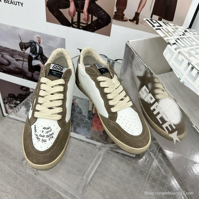 2024 Unisex GGDB White Green Suede Leather Sneakers MJ00260