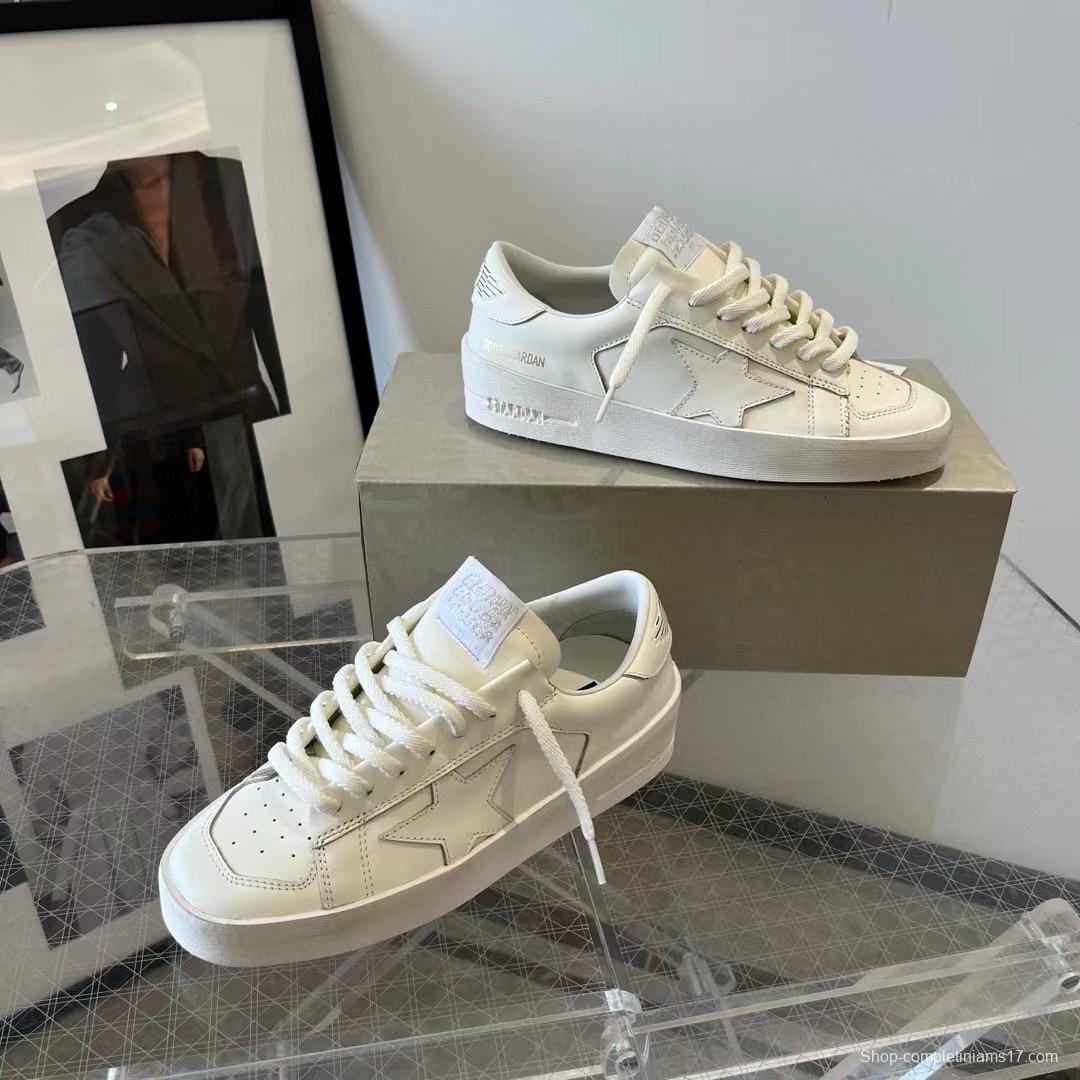 2024 Unisex GGDB White Leather Low Top Sneakers MJ00260