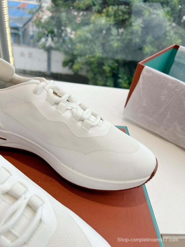 2024 Unisex Le Parmentier White Knit Top Version Thick Sole Casual Shoes MJ00340(F)