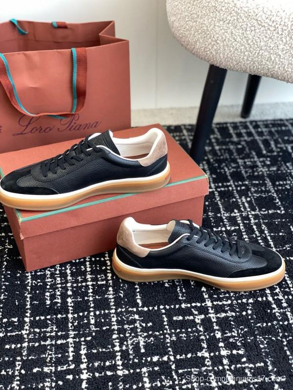 2024 Men LP Black Suede Leather Sneakers MJ00320