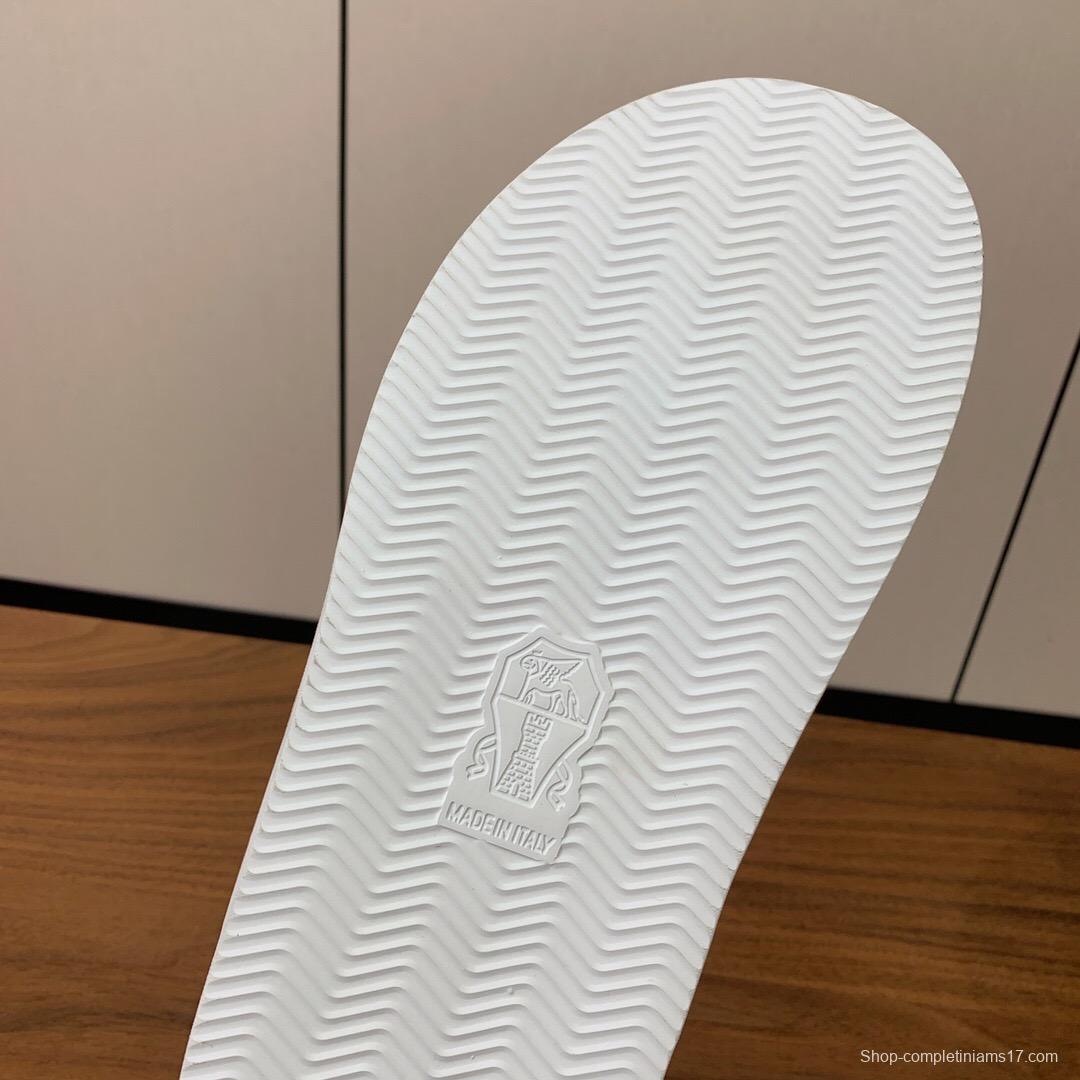 2025 Unisex Brunello Cucinelli Green Suede Leather Slippers KFY00250