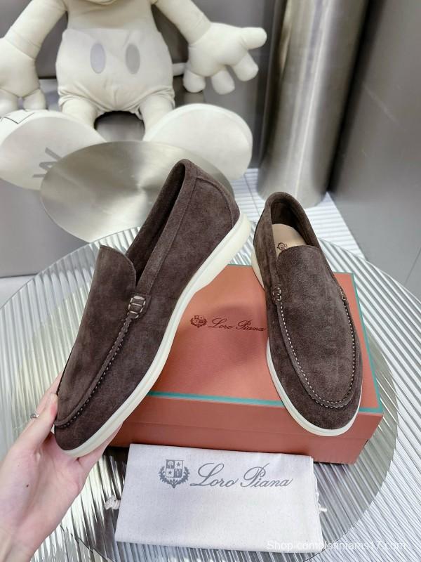 2024 Men Le Parmentier Brown Suede Loafers MJ00270